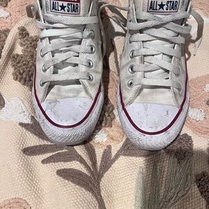 Converse All Star White Sneakers 🤍❤️
